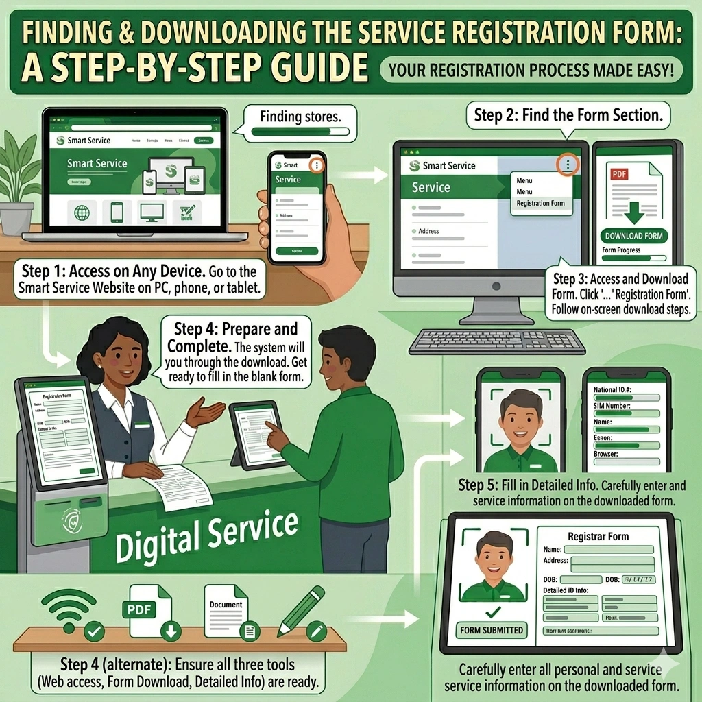 Easy Steps to Download Smart SIM Registration Form